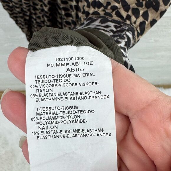 Max Mara Animal Print Faux Wrap Midi Dress - Picture 6 of 7